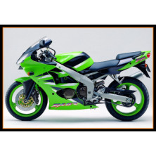 Carenado Completo verde para KAWASAKI ZX-6R 2000-2002