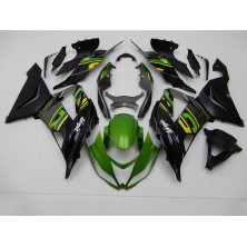 Carenado Completo Negro y Verde KAWASAKI ZX-6R 2013-2018