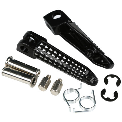 Estriberas delanteras negras KAWASAKI ZX10R ZX6R 2004 - 2011