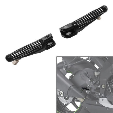 Estriberas delanteras NEGRAS KAWASAKI ZX-10R ZX6R 2004 - 2010